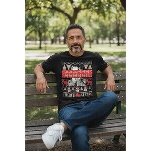 Home Alone Kevin McCallister Christmas Black Unisex Ugly Sweater T-shirt Large